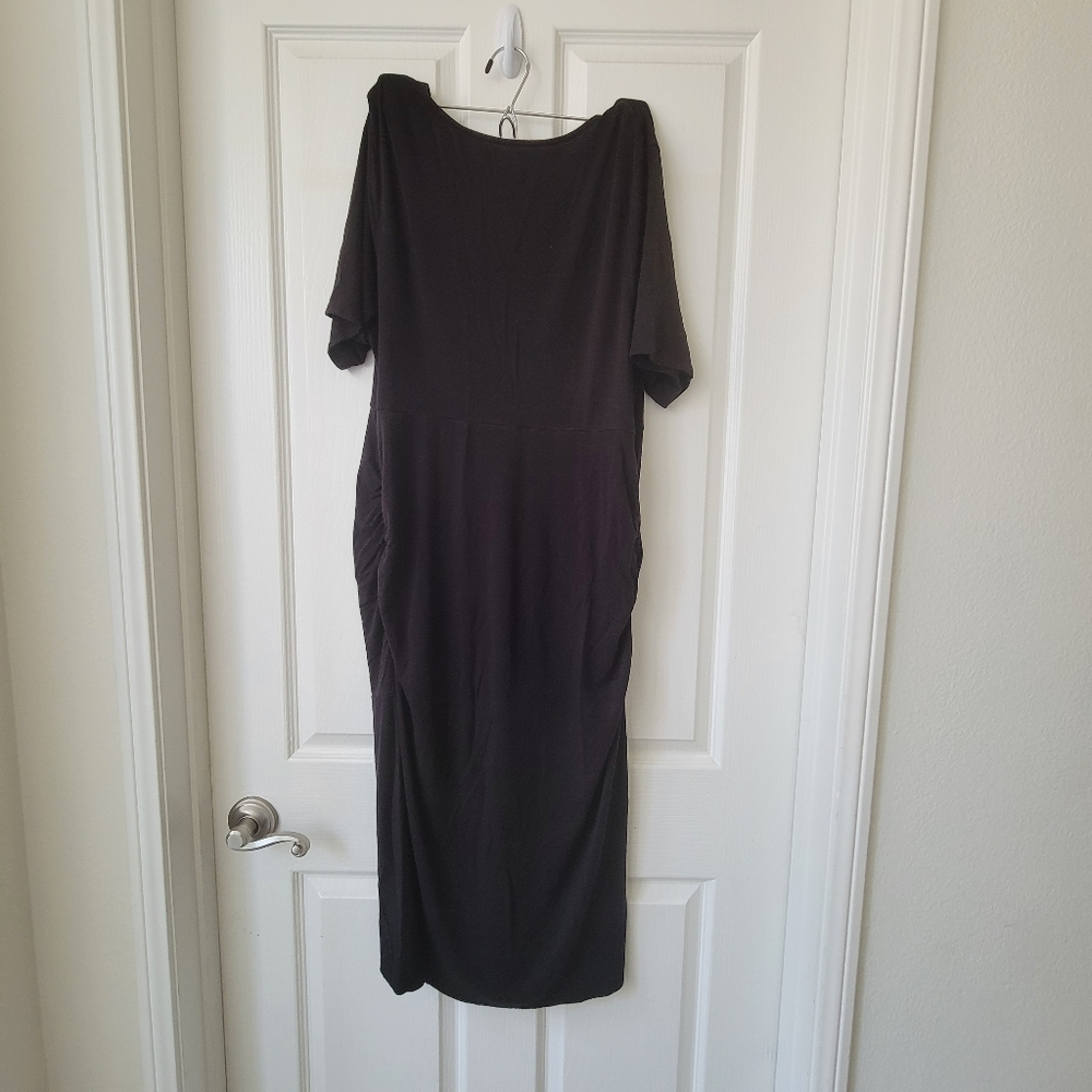 Liz Lange Maternity Women Black Casual Dress L Maternity - Picture 8 of 11